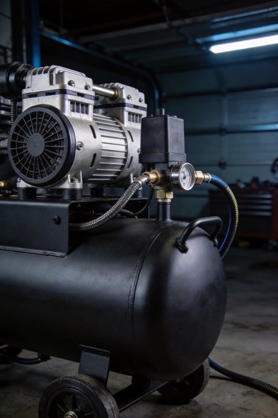 low noise garage air compressors