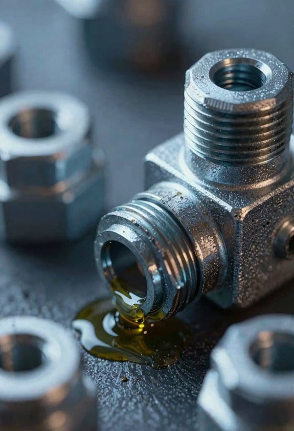 oil contaminated pneumatic system