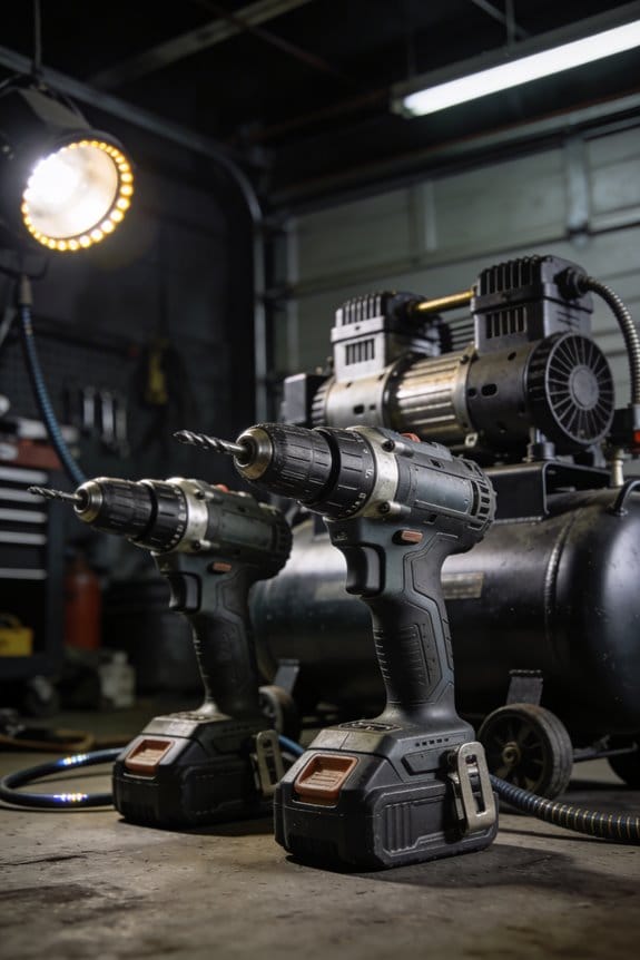 portable compressors with cordless tools