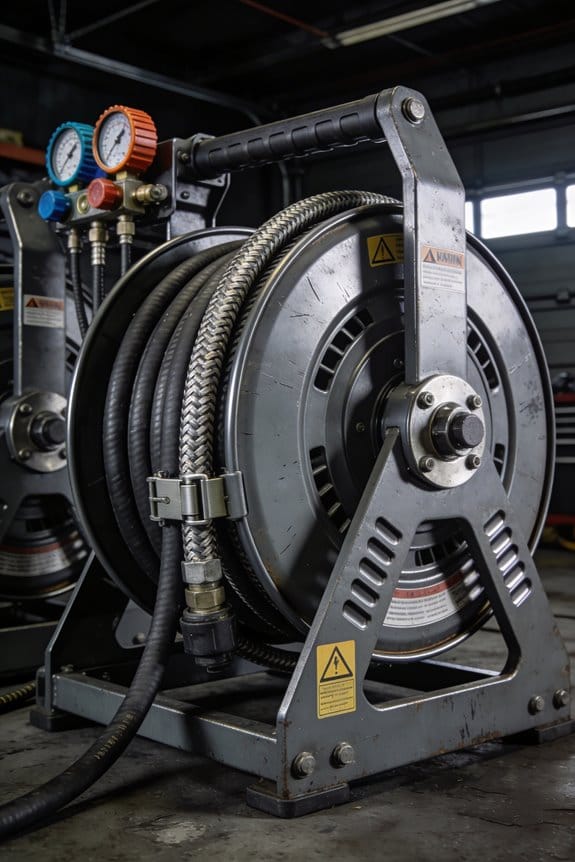 reels ensure safe hose routing