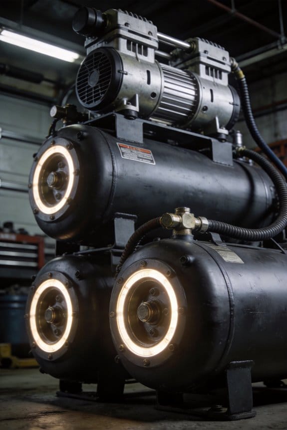 vibration reduction integrated into compressors