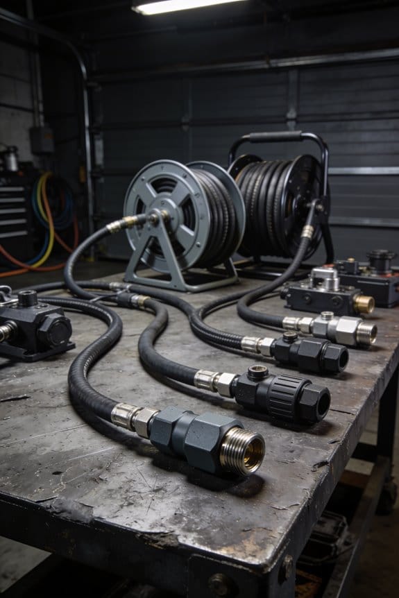 workshop layout affects hose drag